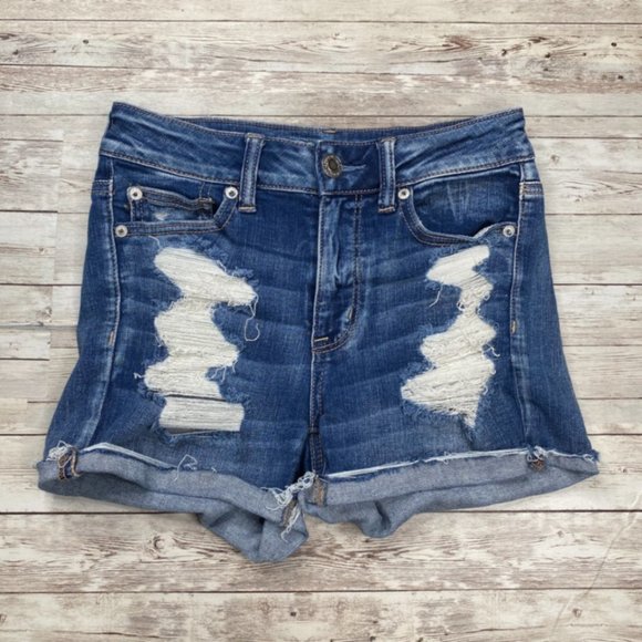 American Eagle Outfitters Pants - American Eagle High Rise Shortie Short 2